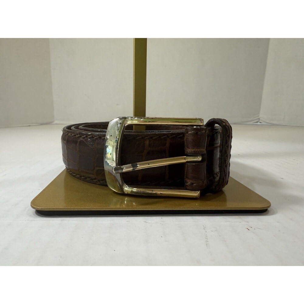 Brighton Classics Gator Leather Unisex Belt M21538 Authentic SIZE 40